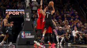 Devin Booker gets a big and-1 to fall for Phoenix