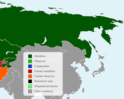 Image of Collective Security Treaty Organization (CSTO) member states map