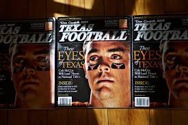 Dave Campbell&#39;s Texas Football, “the bible of Texas Football”, covers the entire subject from high school to professional teams and comes out annually, ... - dave-campbell-covers