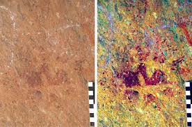 Investigan el origen de misteriosas figuras rupestres descubiertas en una cueva de Sudáfrica