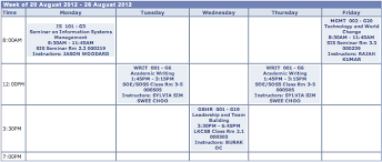 User:Rodney.tan.2012 - IS101 2012 - Rodney.timetable