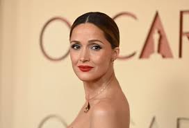 Rose Byrne Attends First Oscars in 14 Years in a Strapless Gown Embroidered With Florals