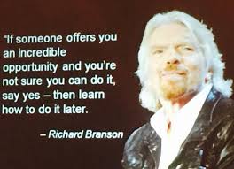 Inspirational Quote: Opportunity - Richard Branson - MY VIEWPOINTS via Relatably.com