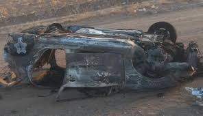 ۳ نفر جانباخته در برخورد پژو ۲۰۷ با نیسان، محور کاشمر–خلیل‌آباد