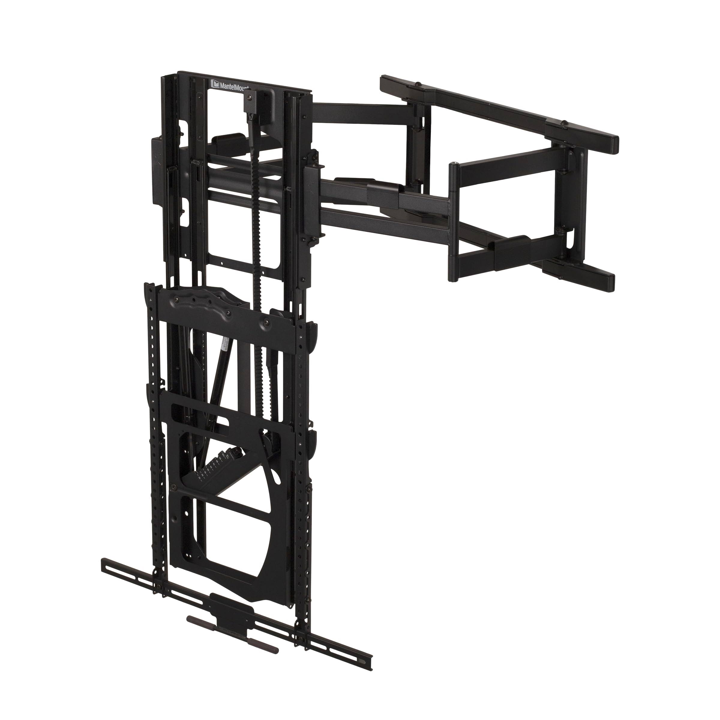 MantelMount MAX1 Full Motion Pull Down TV Mount – Height Adjustable
