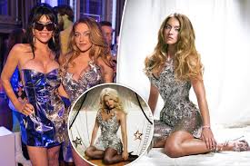Sydney Sweeney slips into Britney Spears’ starry metal mesh dress for her space-themed birthday party