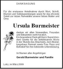 Ursula Burmeister-danken wir a | Nordkurier Anzeigen