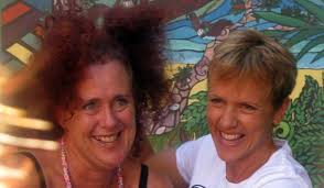 BALD MOVE: Whangaparaoa Primary school teacher Ruth Osborne had her hair shaved by TV3 news presenter Hillary Barry for Leukaemia and Blood Foundation&#39;s ... - 4915437