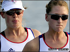 Louisa Reeve (left)and Olivia Whitlam. Reeve and Whitlam are in contention for a rowing medal - _44915509_reeve_getty_226