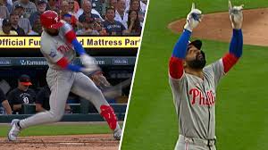 STAY HOT, DEREK HILL! He goes yard for a solo shot, 1-0 Phillies
