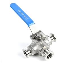 High Vacuum Handle KF Tee Ball Valve SS304 SS316L 3-Way Ball ...