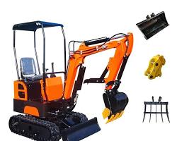 Gambar Crawler Excavator with Backhoe Attachment