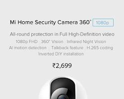 Hình ảnh về Xiaomi Mi Home Security Camera 360 1080p camera