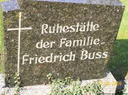 Grab von Friedrich Buss (-), Friedhof Siegelsum