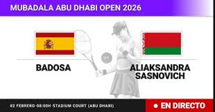 Paula Badosa - Aliaksandra Sasnovich, en directo hoy: sigue el partido de Mubadala Abu Dhabi Open