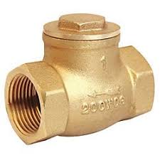 1-1/4" Brass Swing Check Valve IPS 01739191L | Brass Valves ...