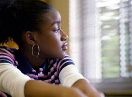 Image result for young black girl is sad