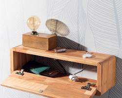 Mutfak Banyo Ahşap Raf Dekorasyonu resmi