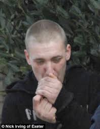 Robert Bastin, lighting a cigarette outside Exeter Magistrates&#39; Court where he admitted stealing a retro penny farthing outside a house in Honiton - article-2579235-1C3B8D6400000578-417_306x396