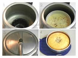 Image result for how to make cake at home in pressure cooker