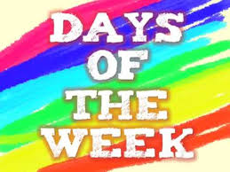 Resultat d'imatges de days of the week