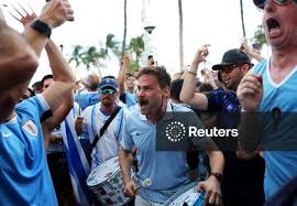 FIFA World Cup 2026 - Group H - Uruguay v Cape Verde - Uruguay fans gather at Ocean Drive ahead of the match