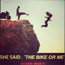 Biker life, there is a difference, hanging out in the curves, knee ... via Relatably.com