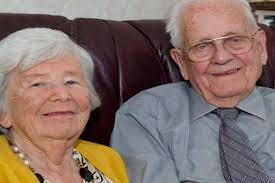 Reg and Joan Grimley. A VALENTINE&#39;S Day blind date turned to platinum love for Joan and Reg Grimley who have now celebrated 70 years marriage. - annbig-338560824