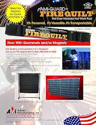 AMI-GUARD FIRE QUILT - 4FTx4FT, Heavy Duty, Grommeted ...