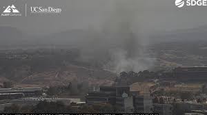 Fire crews battle brush fire in San Diego's Sorrento Valley community