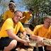 Sailors dig their work for crocs