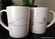 His and hers coffee cups