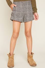 Girls' Plaid Knit Shorts | Cute Girls' Clothes – Hayden Girls