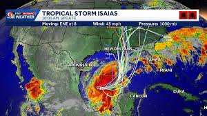 Tracking Tropical Storm Isaias: Interactive storm radar, latest cone, models and satellite — WDSU