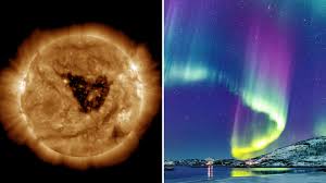 Massive Butterfly-Shaped Coronal Hole on Sun Could Spark Geomagnetic Storm, Auroras This Weekend