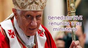 No se producía desde 1294 con Celestino V; según otros desde 1415, con Gregorio XII. Hecho insólito en la historia de la Iglesia y que ha dado pábulo a ... - renuncia-benedicto-xvi-630x350