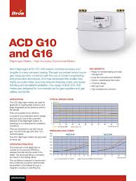 ACD G10 G16 English | PDF | Flow Measurement | Gases