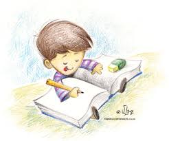Resultado de imagem para criança estudando