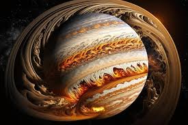 木星是一颗行星。这些图像的组件由美国宇航局提供| Premium AI 生成图像
