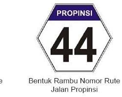 Gambar Rambu nomor rute lalu lintas