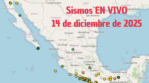 Temblores EN VIVO: Sismos en México HOY 14 de diciembre de 2025