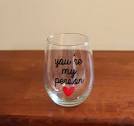 Personalized wine glass you re my person by QuiteUniqueBoutique