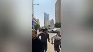 Video shows Iran's strike on Bahrain near US Navy base, chaos in the streets