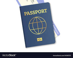 Image of passport with a plane ticket