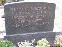 Grabstein von Theodor Bacher (09.03.1906-09.09.1970), Friedhof Warsingsfehn