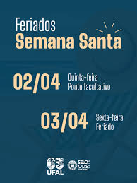 Gestão orienta setores sobre feriado e ponto facultativo na Semana Santa