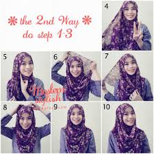 Image result for tutorial hijab