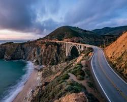 Image of scenic California road trip