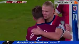 پوکر ستاره نروژی؛ گل چهارم ارلینگ هالند به مولداوی (نروژ 6-0 مولداوی)