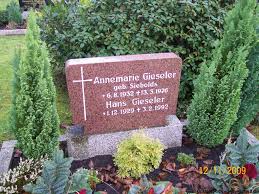 Grab von Hans Gieseler (01.12.1929-03.02.1992), Friedhof Aurich-